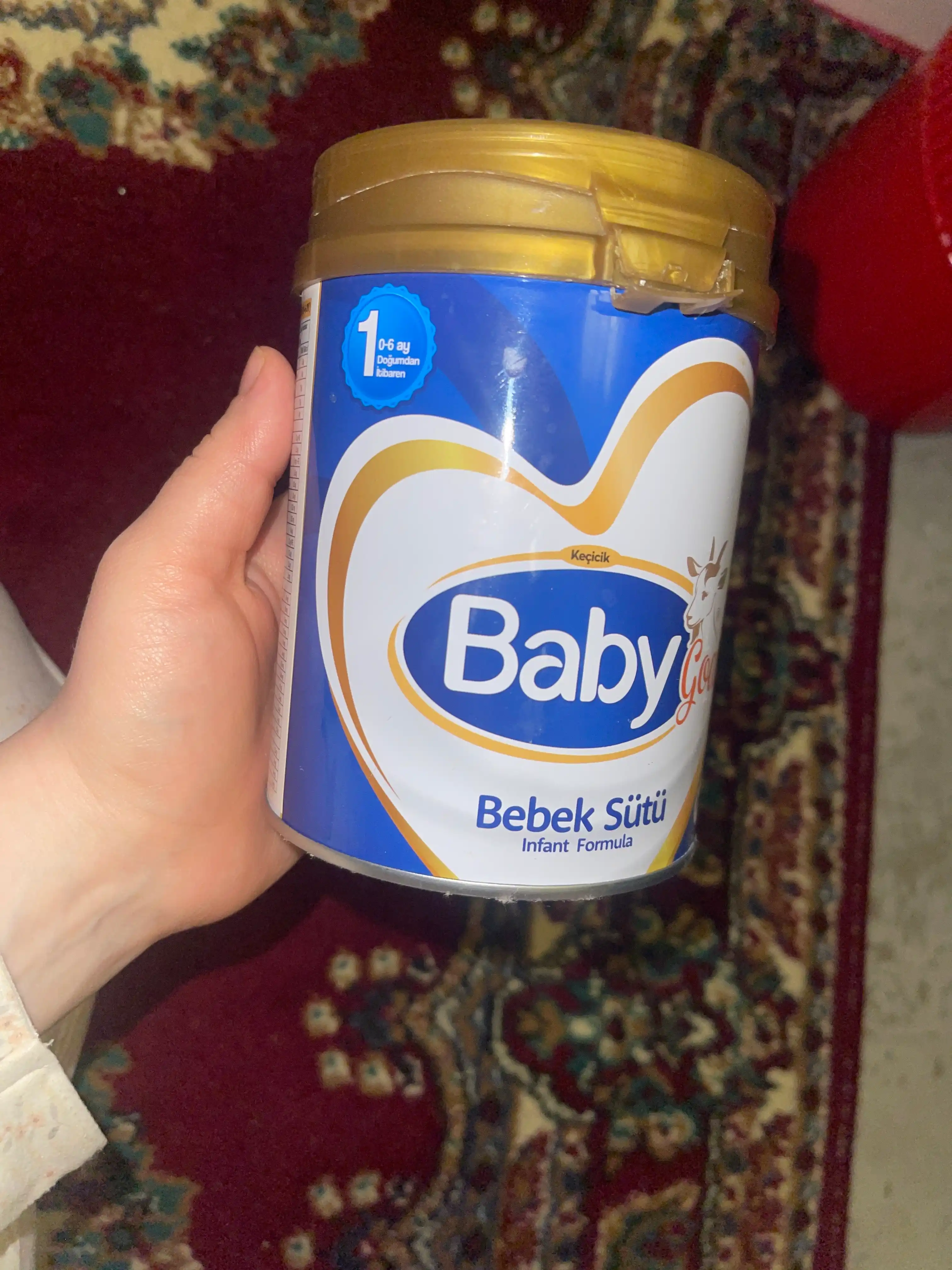 Baby Goat echki suti 1, 0-6 oylik chaqaloqlar uchun aralashma