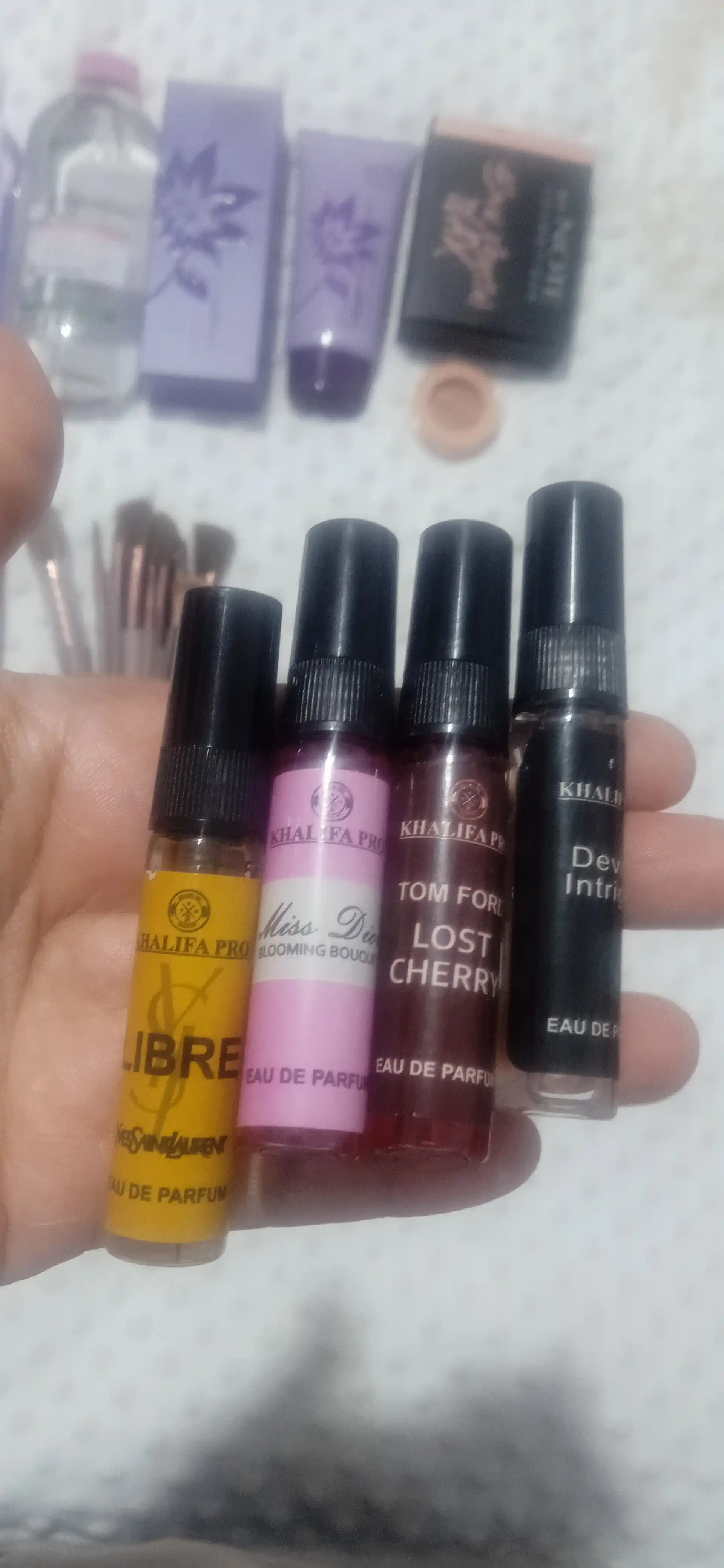 Ayollar uchun atirlar to'plami, Libre, Lost Cherry, Gucci Flora, Miss Dior, My Way, 6in1