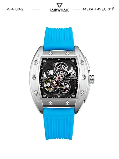 Мужские механические наручные часы Mark Fairwhale FW-6180 VORTAC в подарочной коробке — MRWATCH-FW6180-СИНИЙ