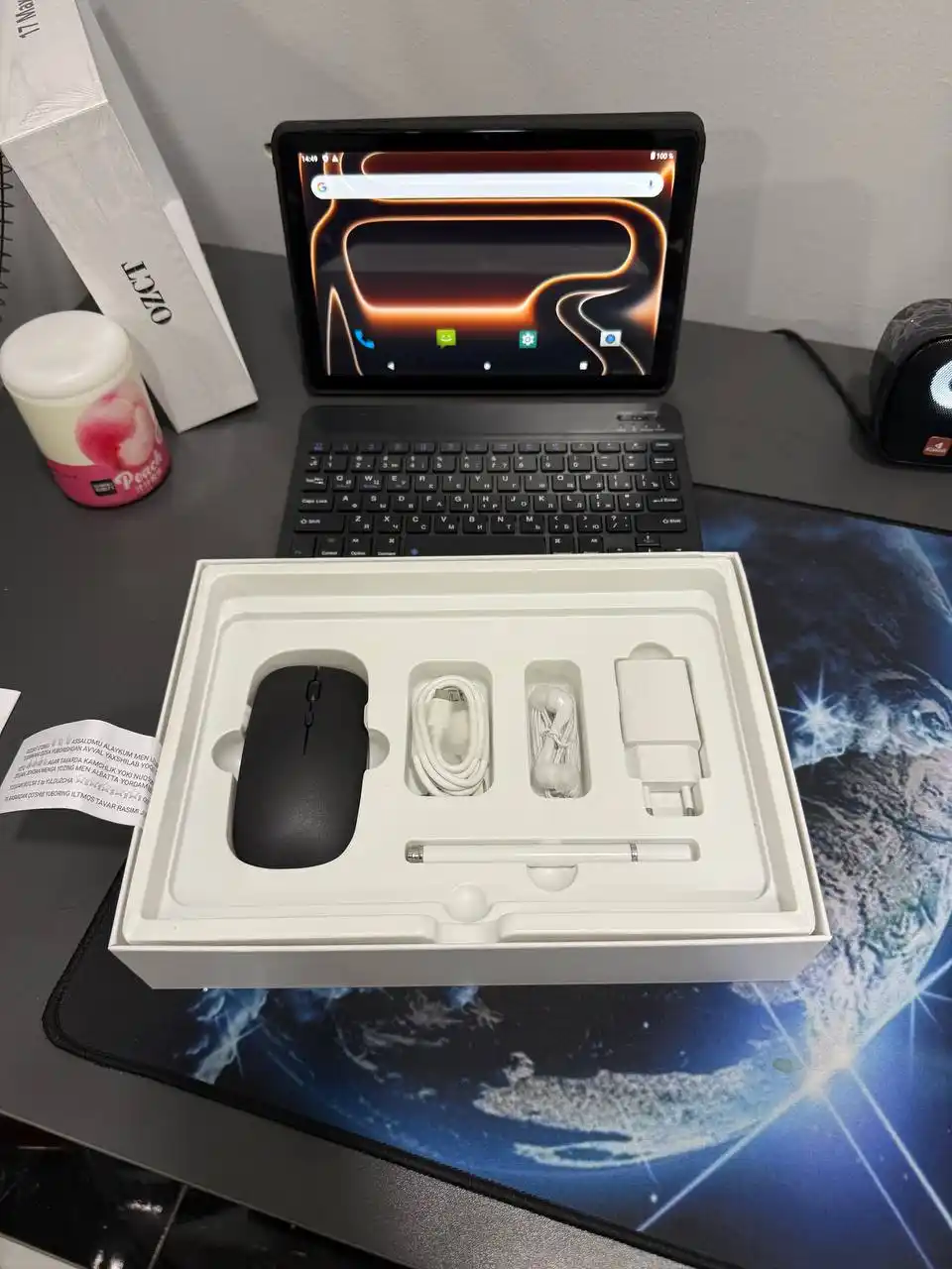 Планшет умный 17 Pro Max с металлическим корпусом Smart Android 15 UZIMEI клавиатура мышь