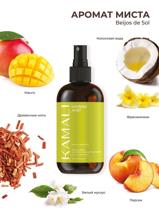 Body mist, спрей для тела, Kamali Matsukita mist, парфюм спрей, женский 