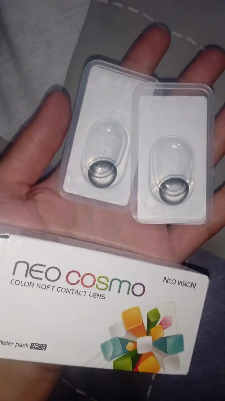 Контактные линзы для глаз, цветные линзы, NeoCosmo, черные линзы, с диоптриями и без