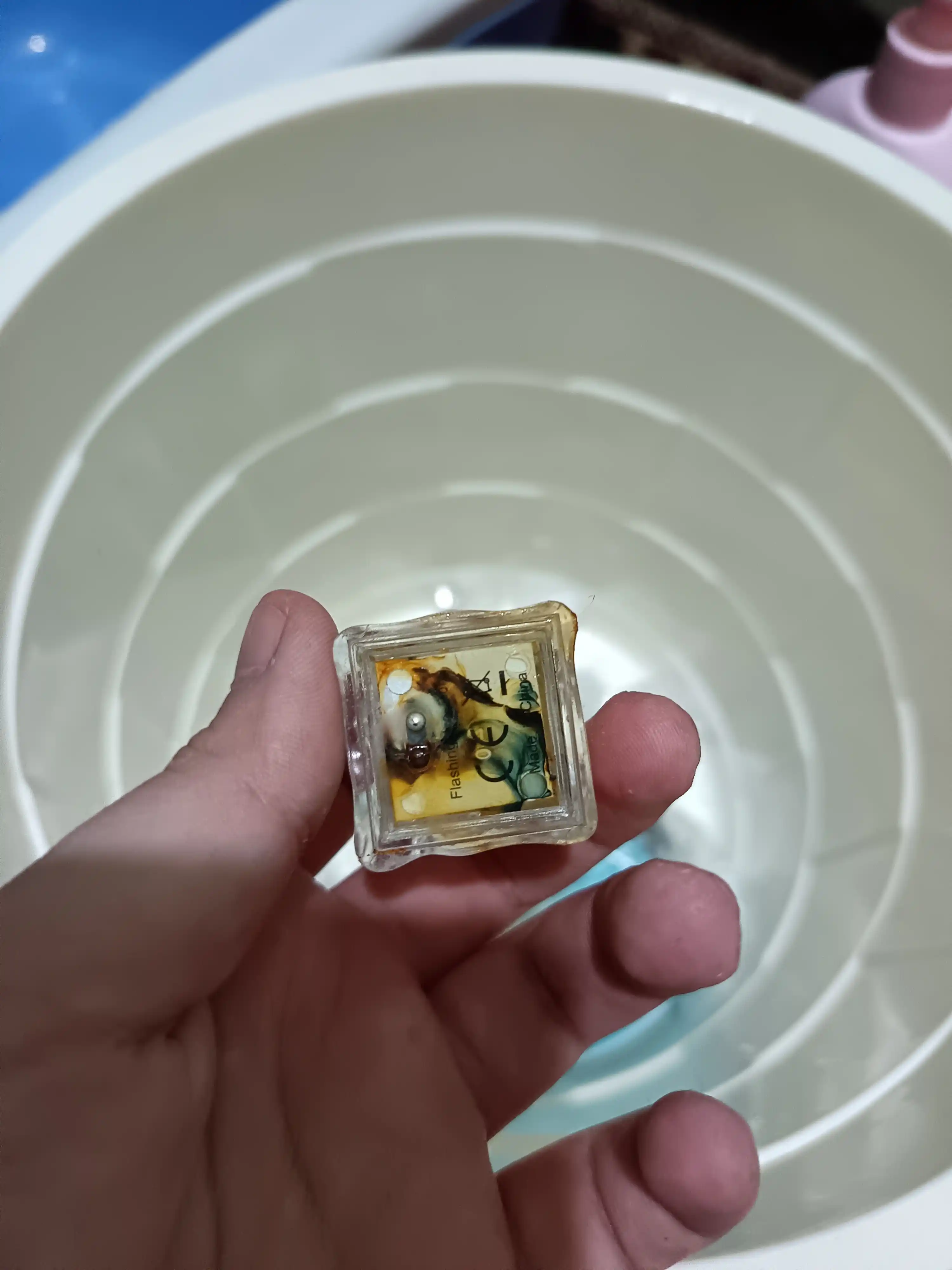Детские, светящиеся кубики, для купания и игр в ванной, из безопасного материала, 12 шт