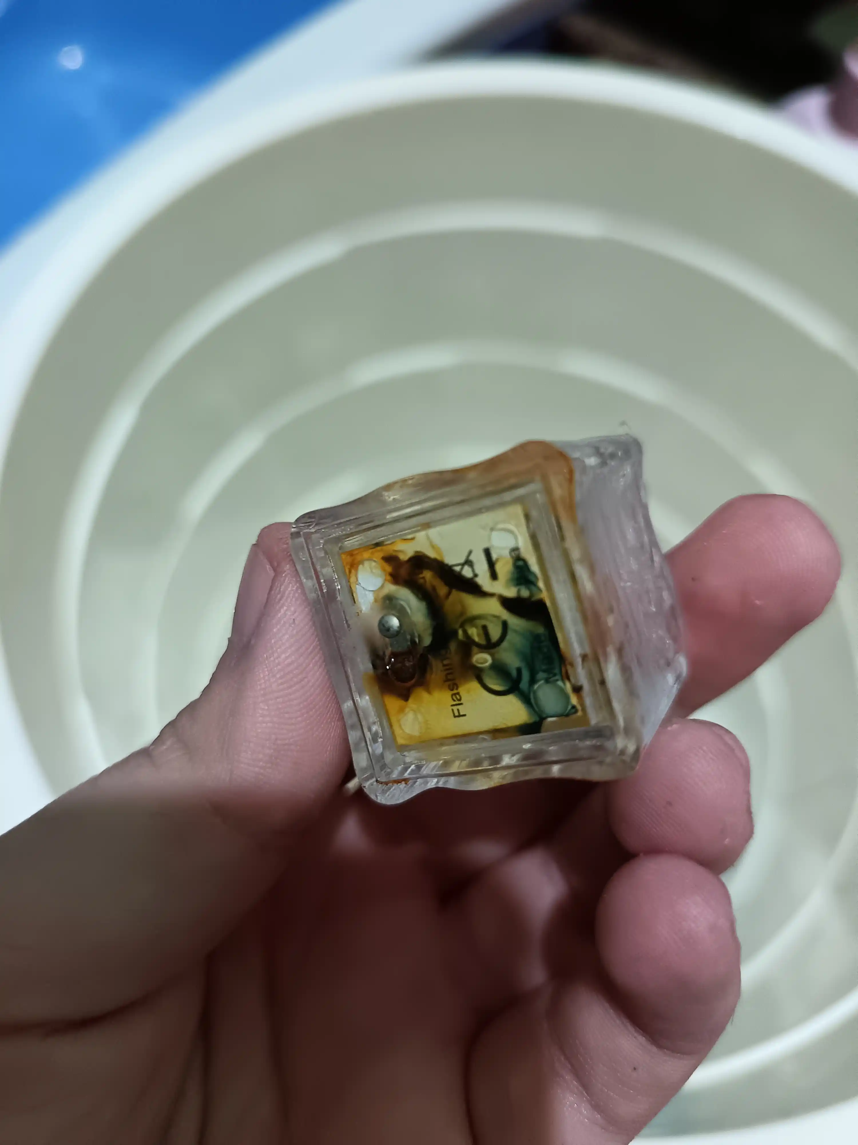 Детские, светящиеся кубики, для купания и игр в ванной, из безопасного материала, 12 шт