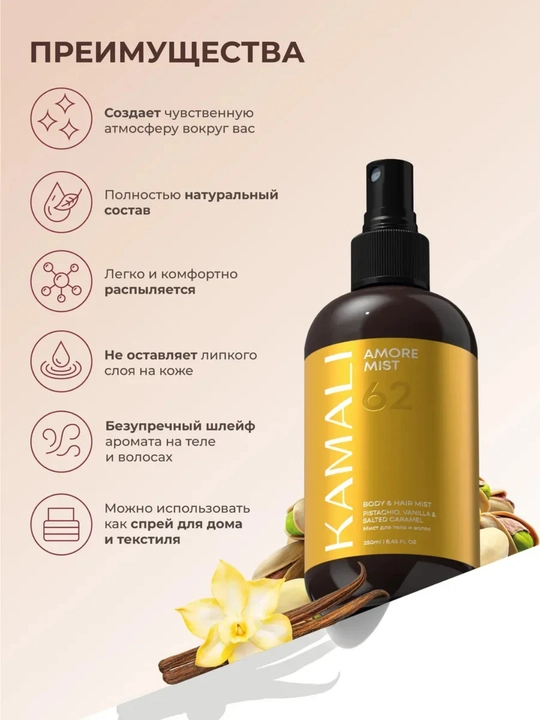 Body mist, спрей для тела, Kamali Matsukita mist, парфюм спрей, женский 