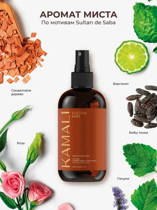 Body mist, спрей для тела, Kamali Matsukita mist, парфюм спрей, женский 