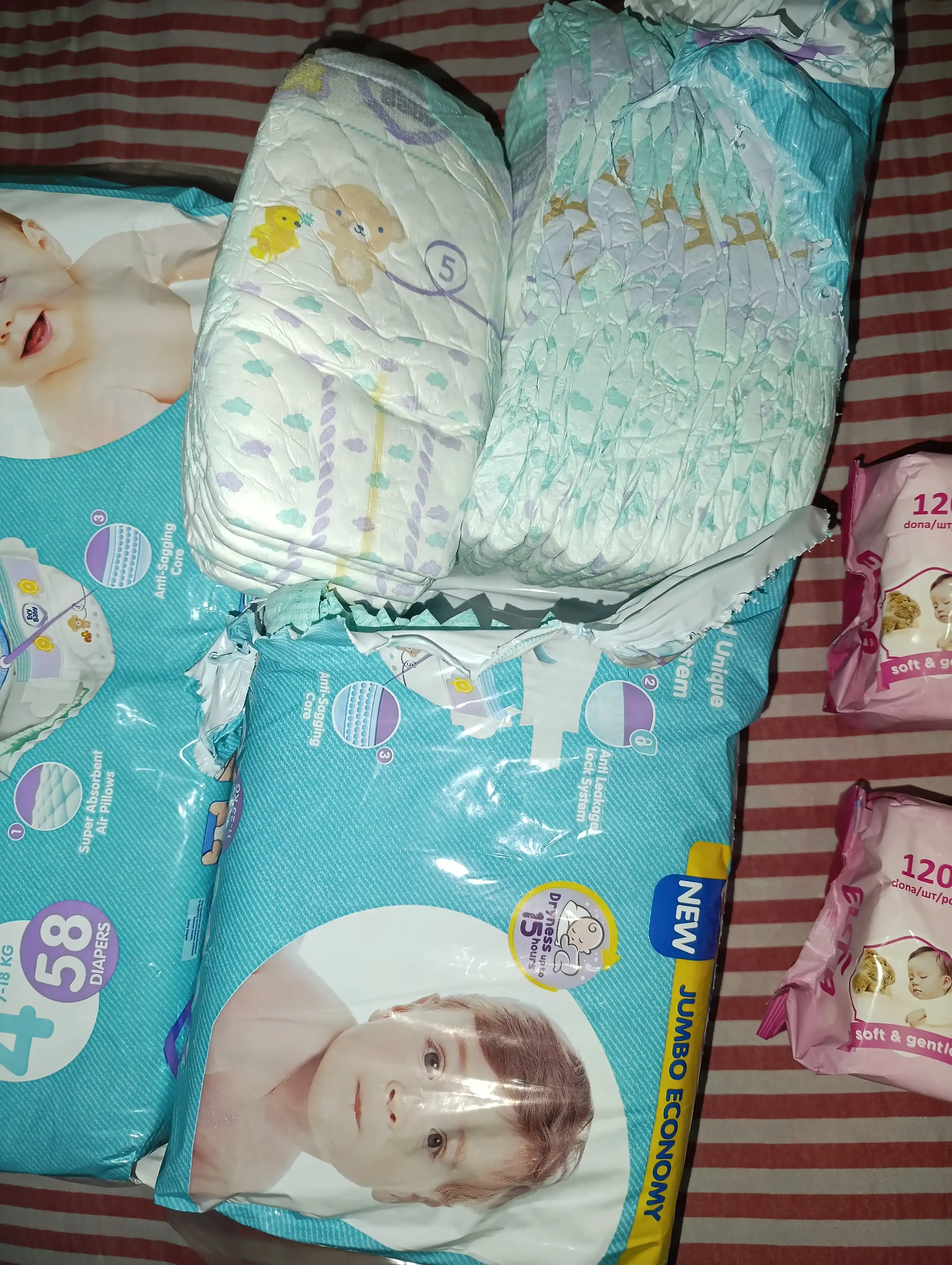 Детские подгузники Evy Baby Junior Jumbo, 46 * 5