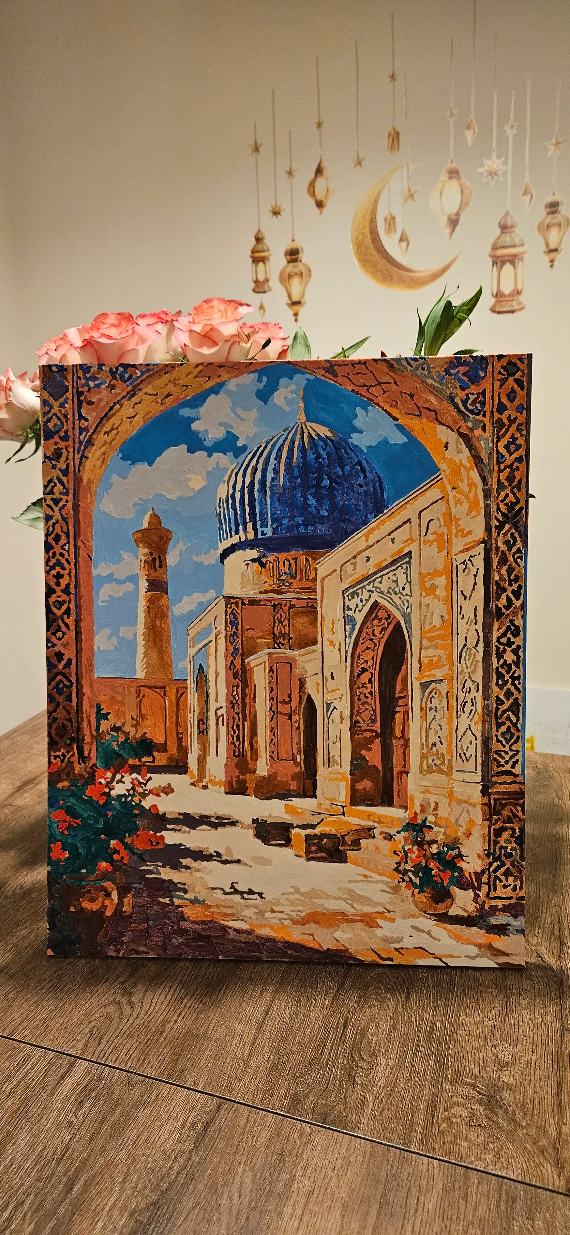 Raqamlar bo'yicha rasm chizish ARTERY "Oʻzbekiston", 40×50 sm, holstga bo'yaladigan rasm