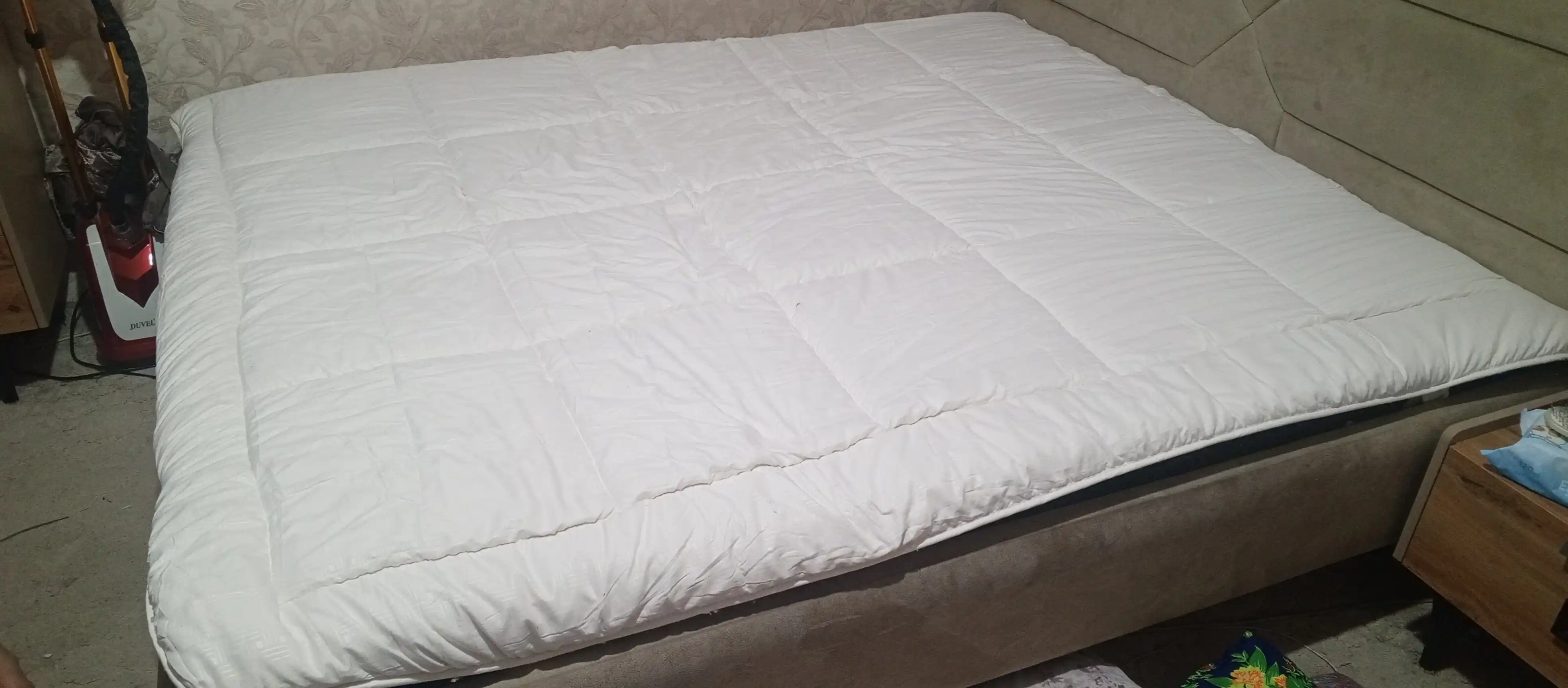 Allergiyaga mos namatrasnik, paxtali matras qoplamasi, rezinkali himoya