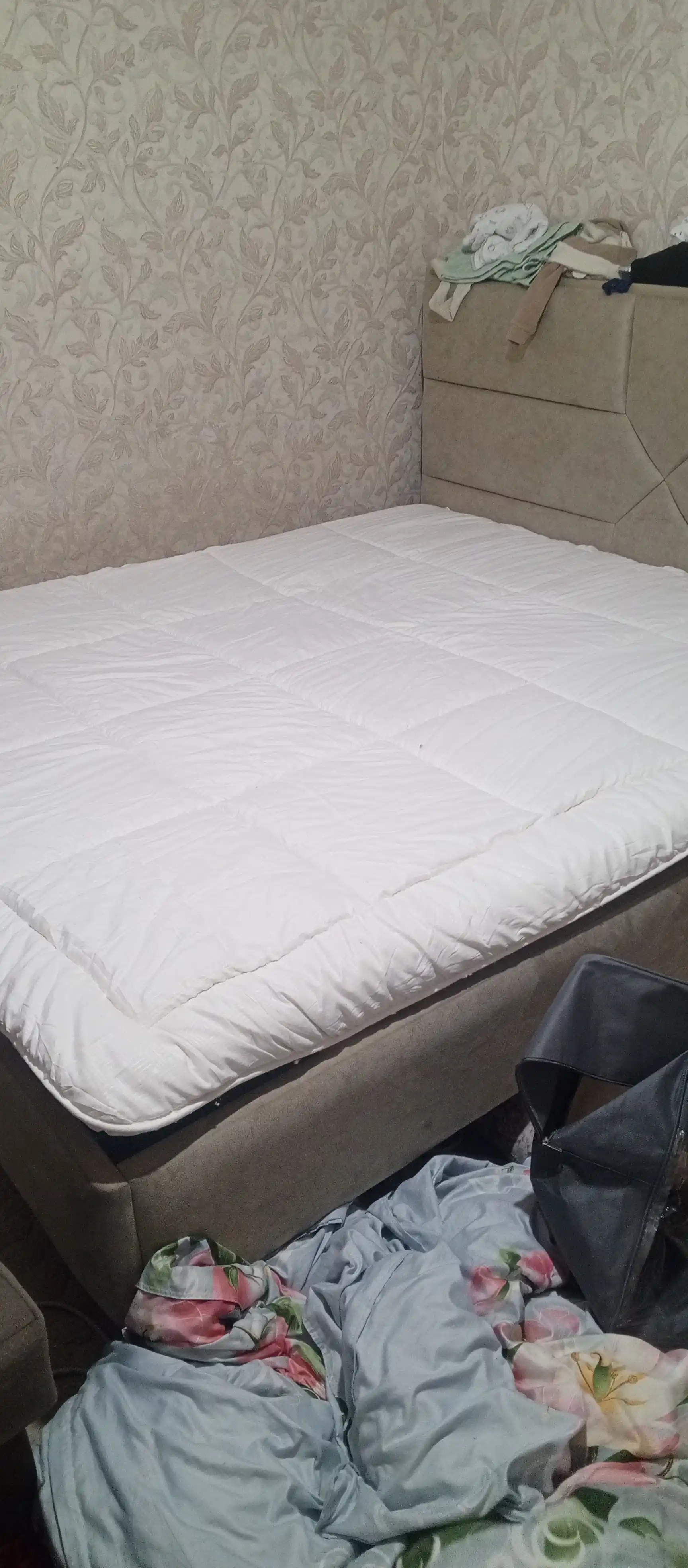 Allergiyaga mos namatrasnik, paxtali matras qoplamasi, rezinkali himoya