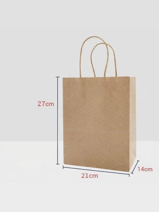 Sovg'a uchun kraft-paketlar, qog'ozdan, tutqichli