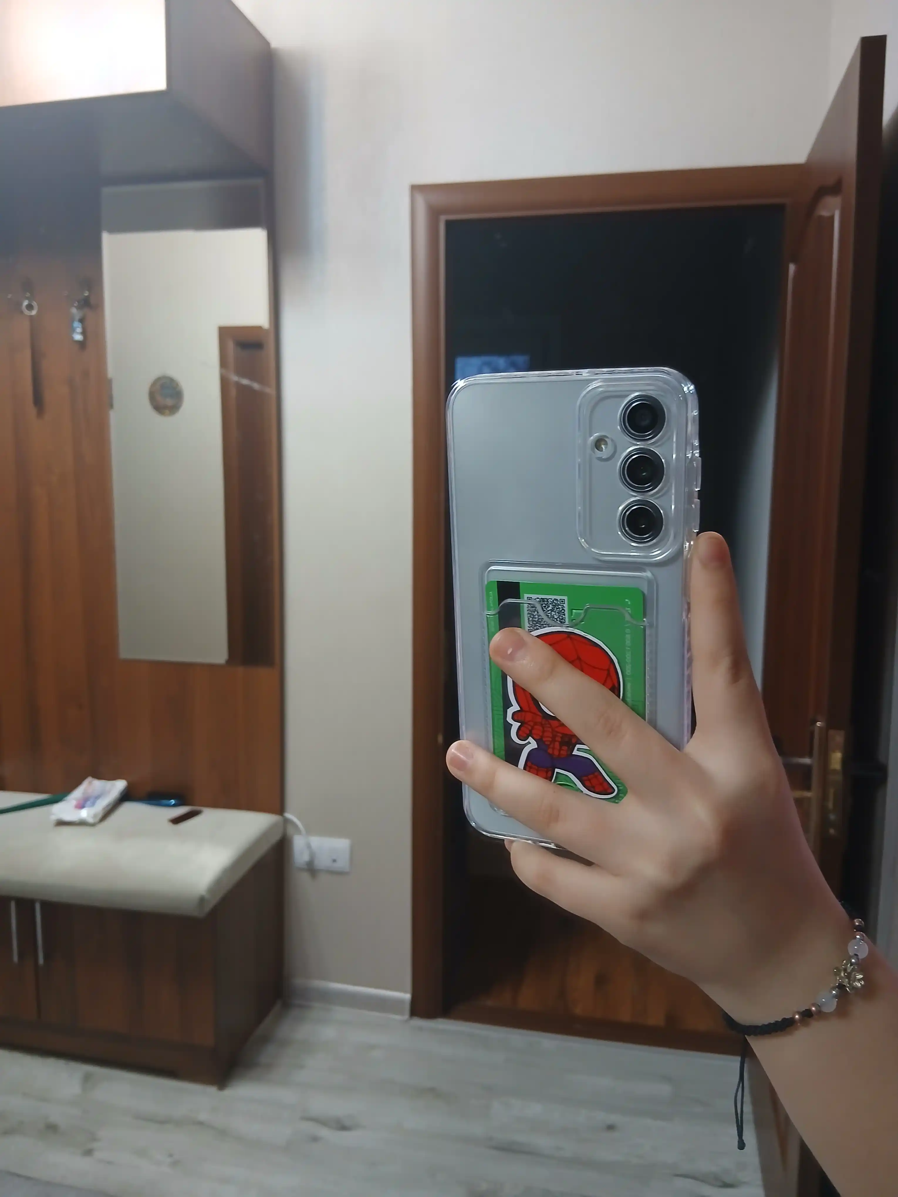 Прозрачный чехол для телефона, чехол с отделением для карт СASE Samsung