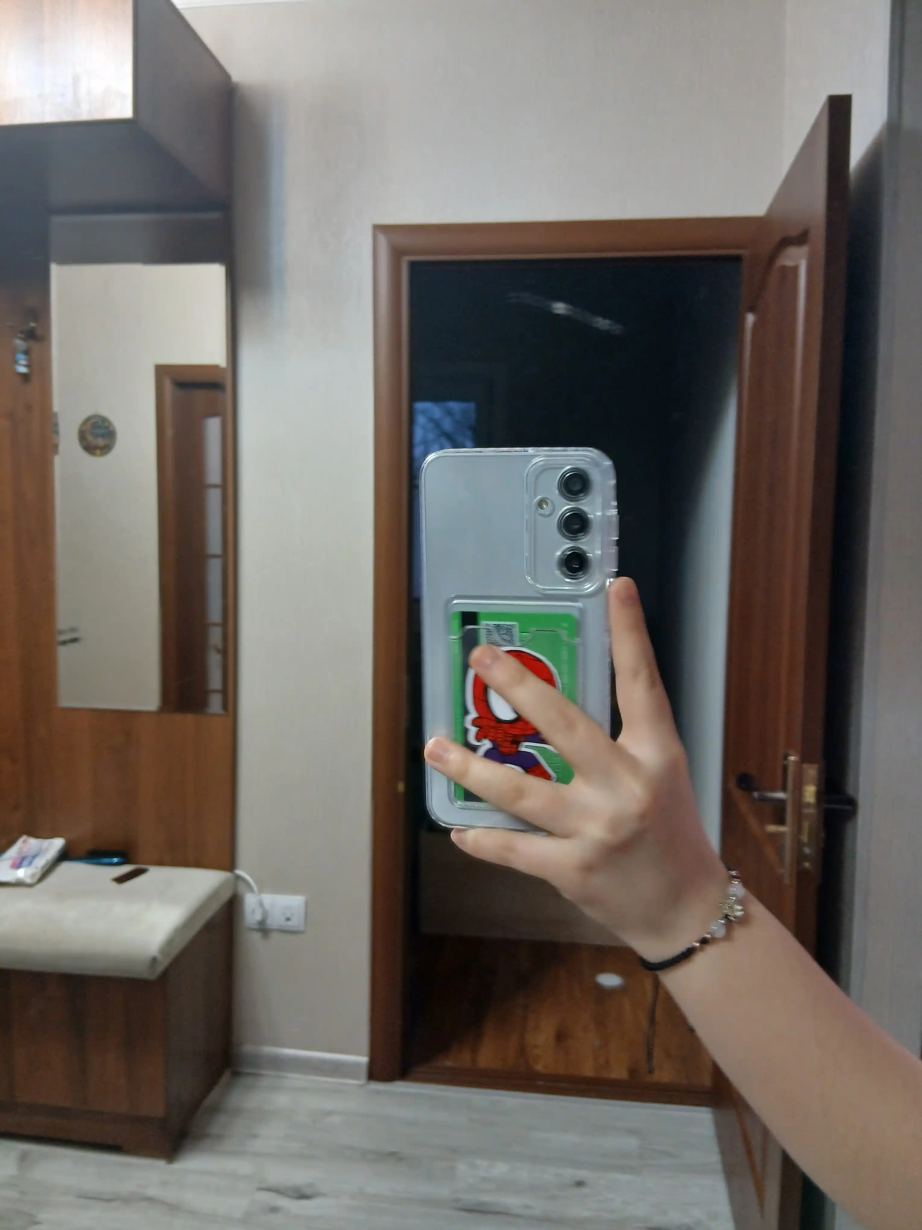 Прозрачный чехол для телефона, чехол с отделением для карт СASE Samsung