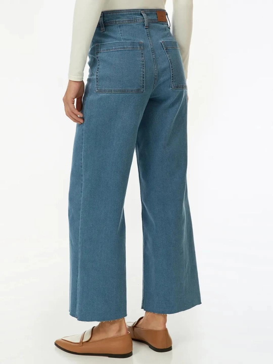 Ayollar uchun denim,to‘g‘ri kesim jinsi shim, bahor yoz mavsumi uchun