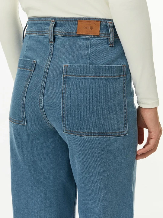 Ayollar uchun denim,to‘g‘ri kesim jinsi shim, bahor yoz mavsumi uchun