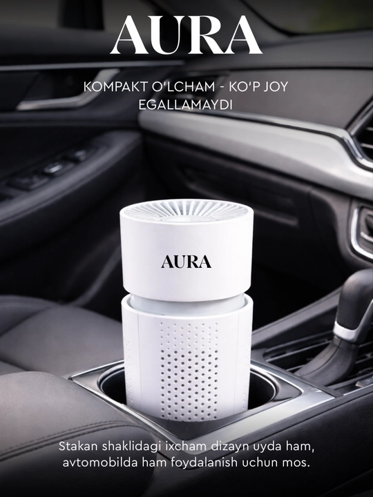 Очиститель воздуха для автомобиля Car Air Purifier AURA M6