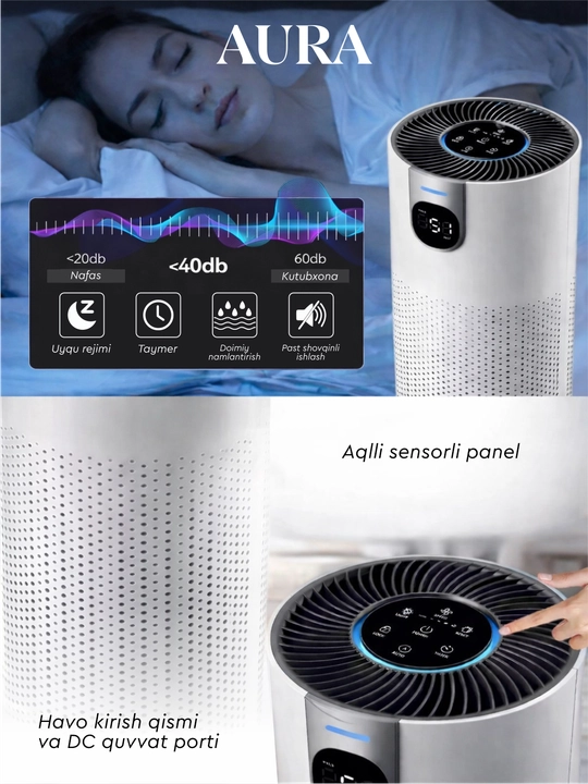Очиститель воздуха для офиса и дома Air Purifier AURA PS1