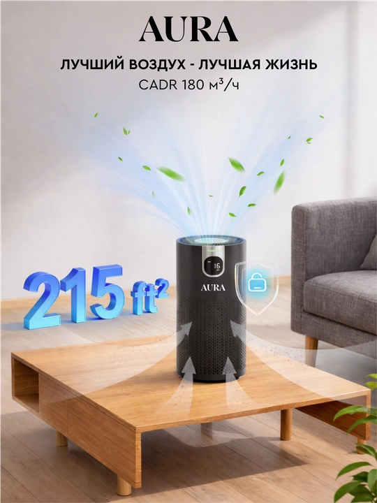 Очиститель воздуха для офиса и дома Air Purifier AURA PS1