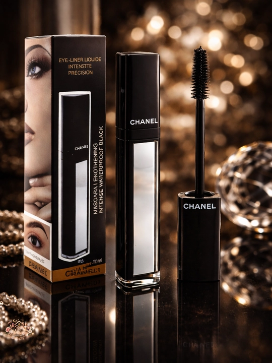 Chanel Mascara Waterproof Intense Black, удлиняющая и объемная черная тушь - 