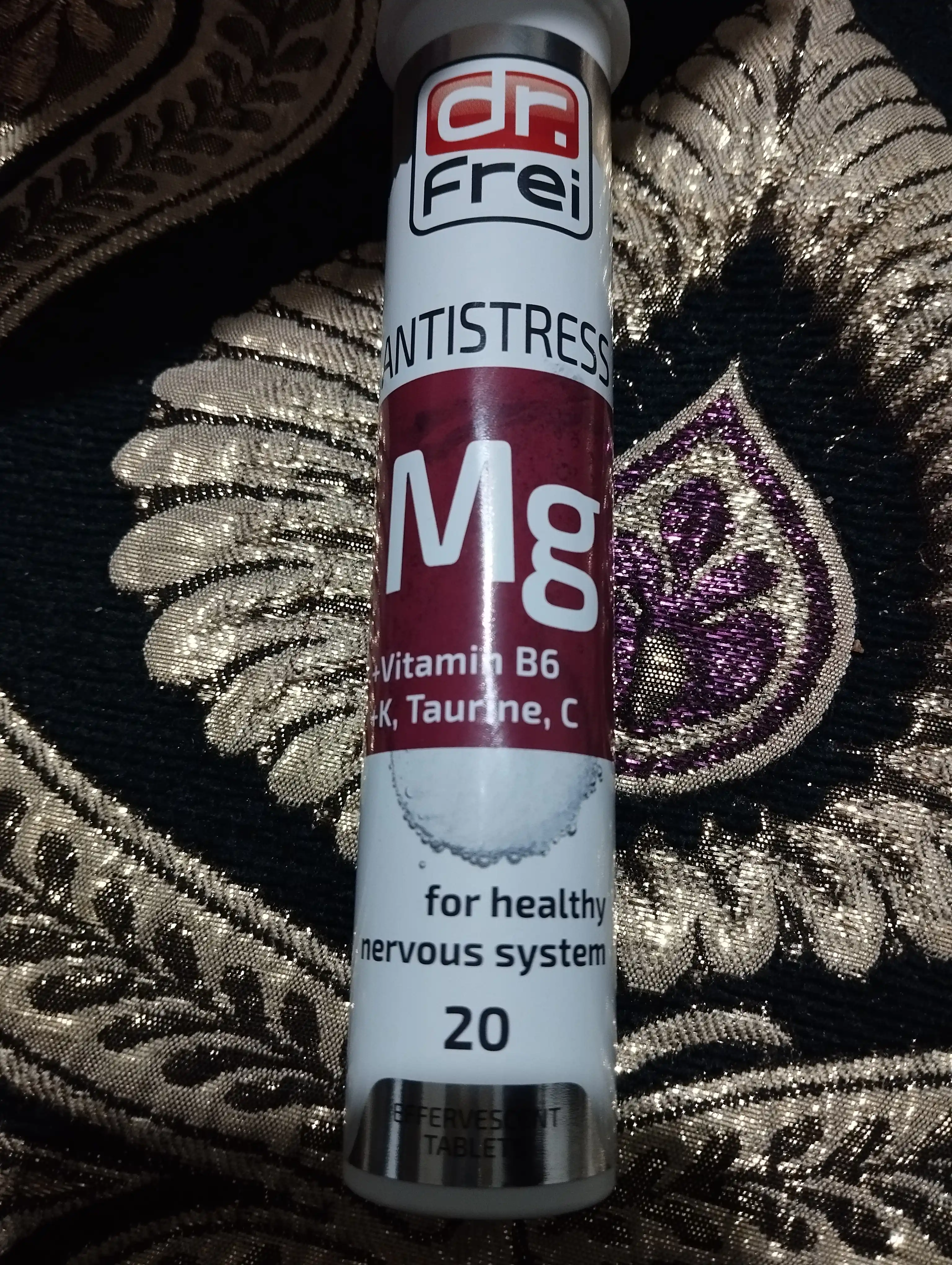 Витамины от стресса Dr. Frei Antistress, Магний Б6, таурин, витамин С и К, шипучки 20 шт