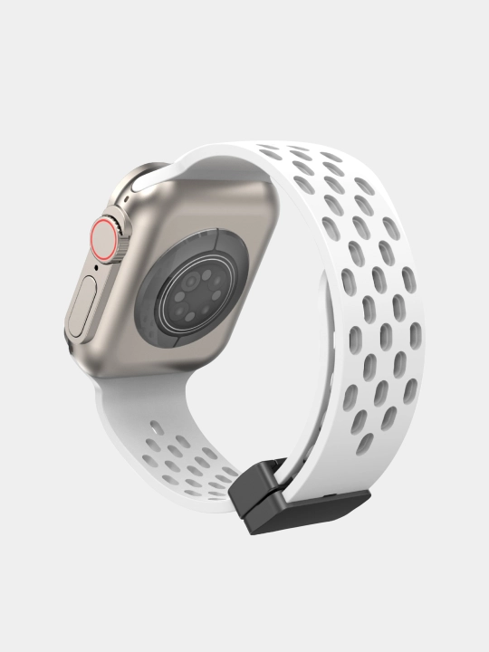 Спортивный силиконовый ремешок, на магнитной основе, для Apple Watch 42, 44, 45, 49 мм