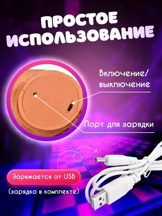 Musiqali kaktus, Raqs qiluvchi va so‘zlovchi kaktus, LED chiroqli, USB zaryadka