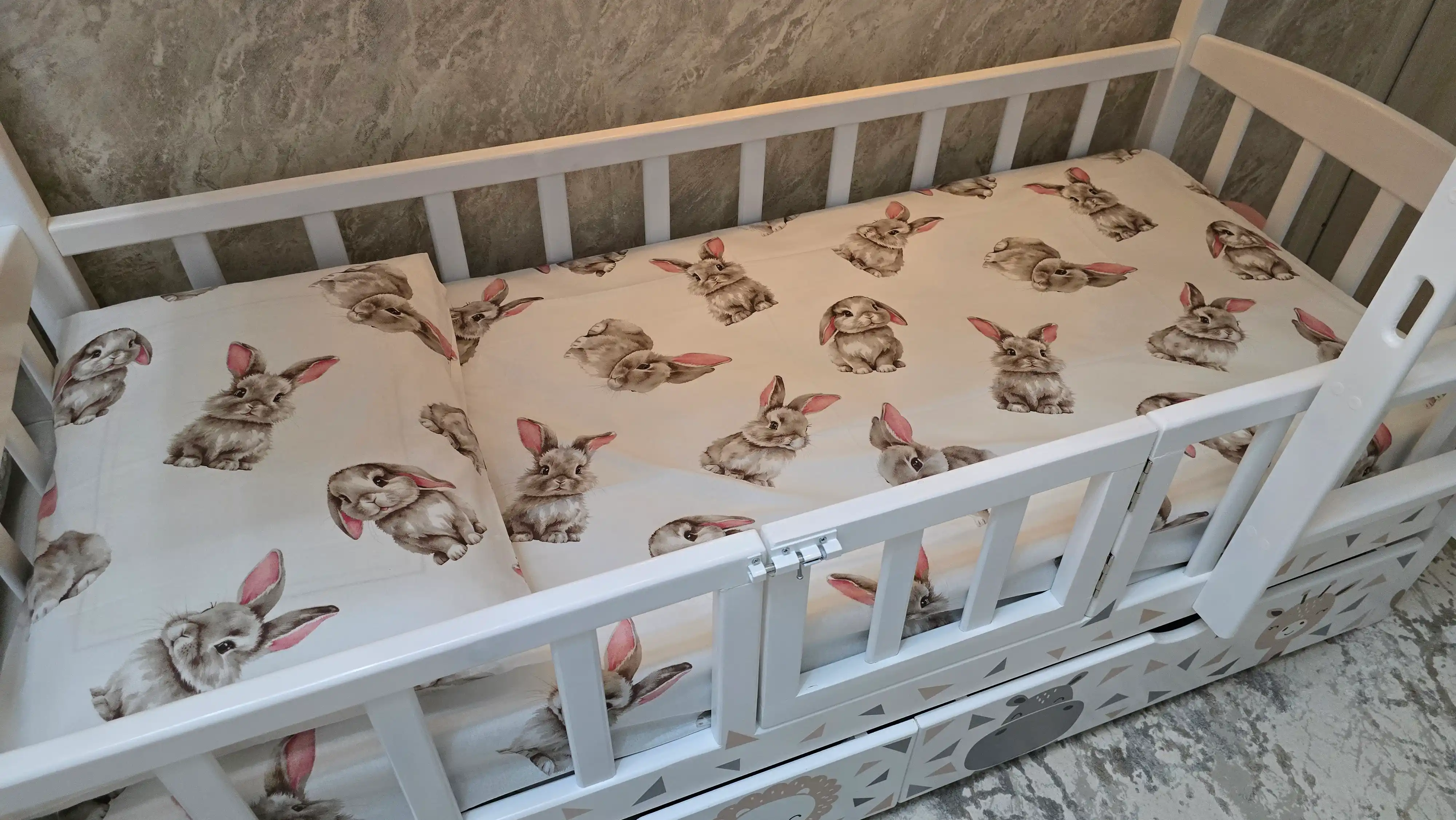 Bir kishilik bolalar choyshablari, yostiq jildlari 50*70 va choyshab 150*215