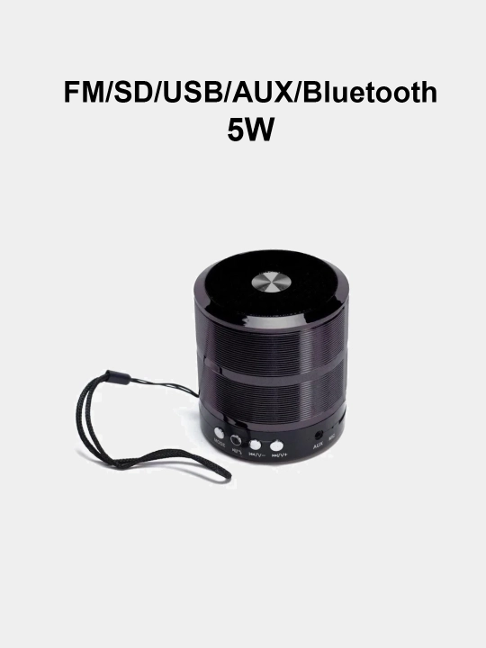 Колонка портативная мини WS887 SD/FM/AUX/USB/Bluetooth , 5W  - 