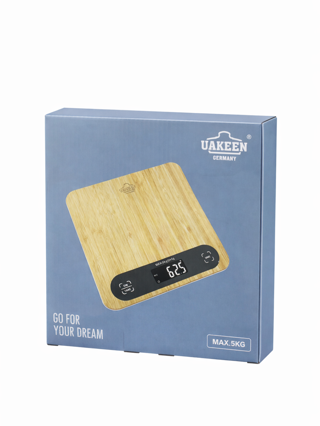 UAKEEN elektron oshxona tarozisi 5 kg gacha, raqamli, aniq o‘lchov, LCD displey
