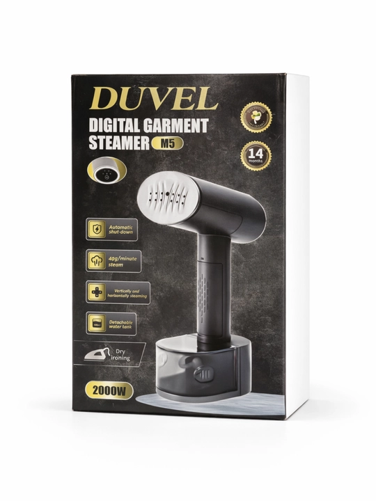 Bugʻli dazmol (otparivatel) DUVEL M5 2000W, qora rang, 300 ml