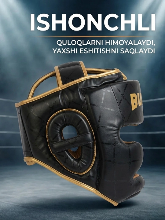 Boks shlemi PRO – kuchli zarbadan himoya, qulay va ishonchli sport shlem