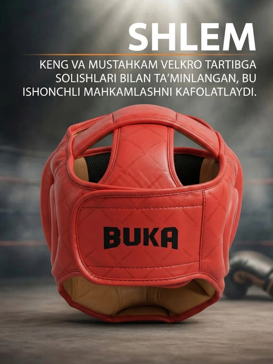 Boks shlemi PRO – kuchli zarbadan himoya, qulay va ishonchli sport shlem