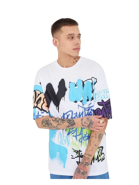 Futbolka oversize print - 