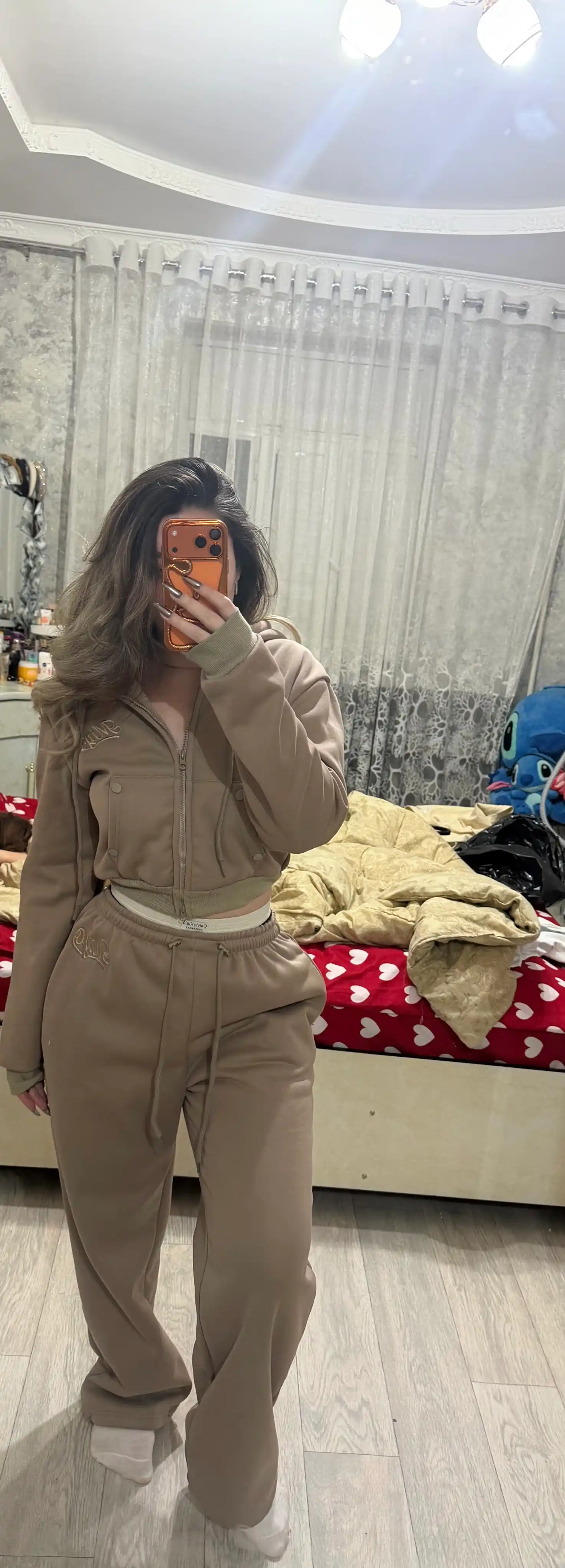 MIYO ayollar sport dvoyka kostyumi — oversize, issiq, xudi va keng shim, har kungi
