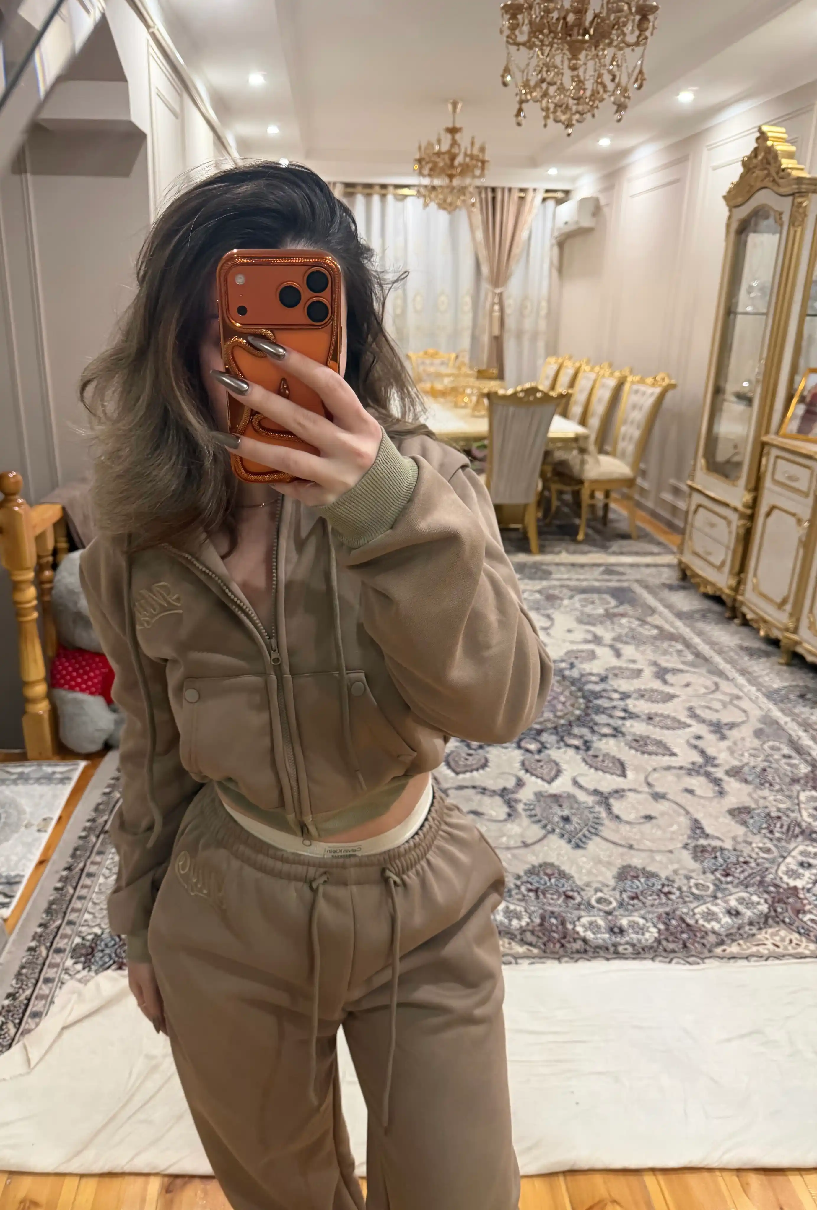 MIYO ayollar sport dvoyka kostyumi — oversize, issiq, xudi va keng shim, har kungi
