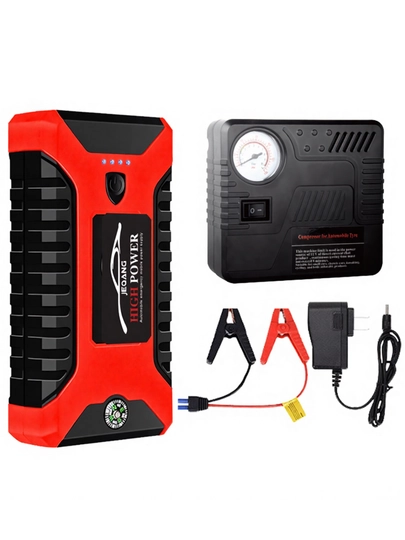 Пусковое устройство для автомобиля Jump Starter 3в1: компрессор и аккумулятор JPS16 — EAGLORD-JPS160
