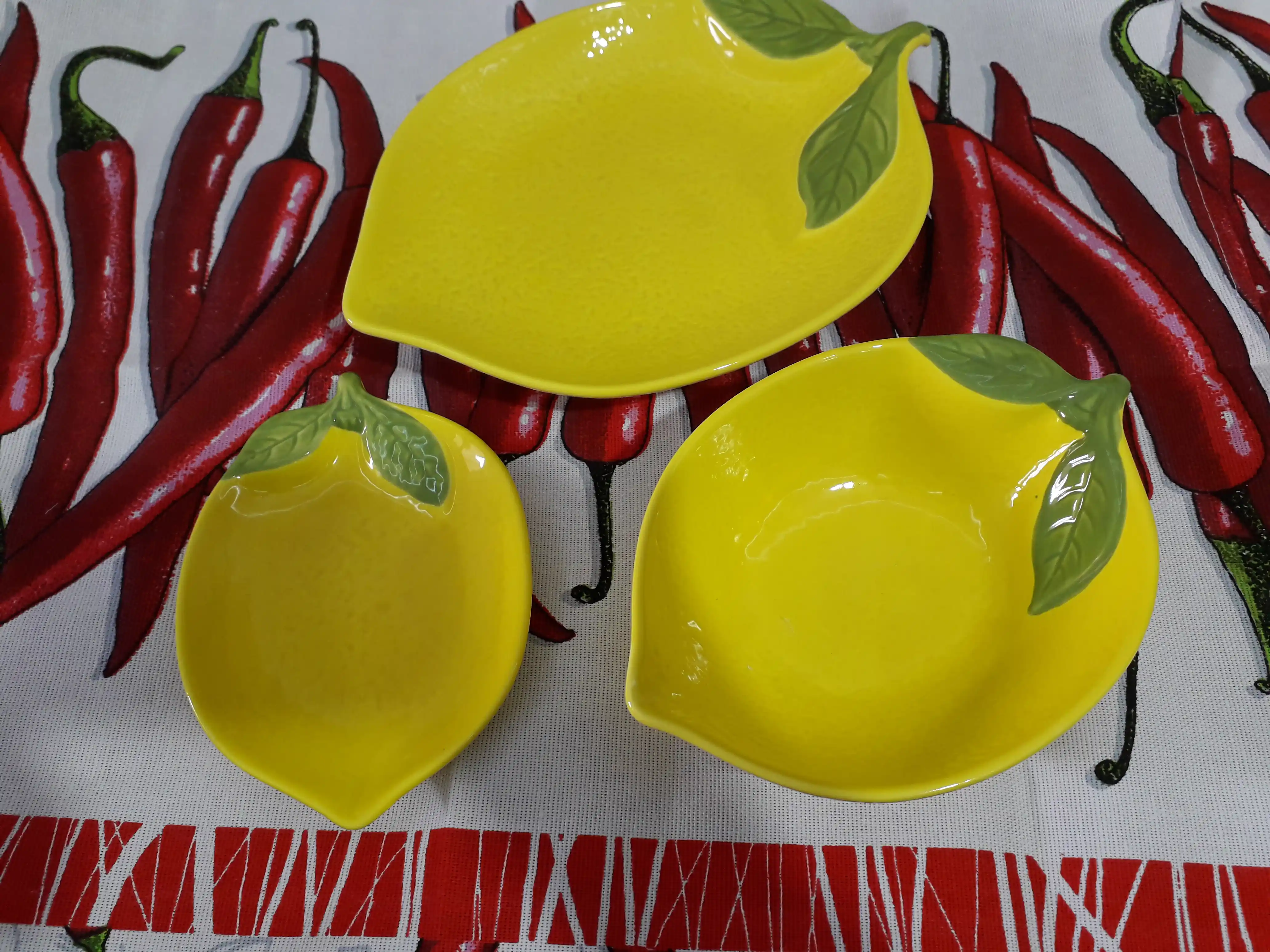 "Limon" keramik desert likopchasi, 15.5 sm