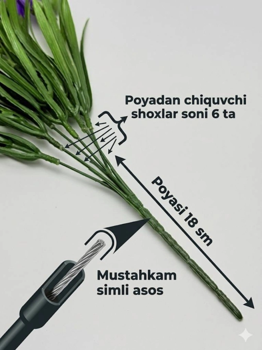 Sun’iy gullar, bezak va interyer uchun lolalar, xonalar va ofislarni bezash uchun
