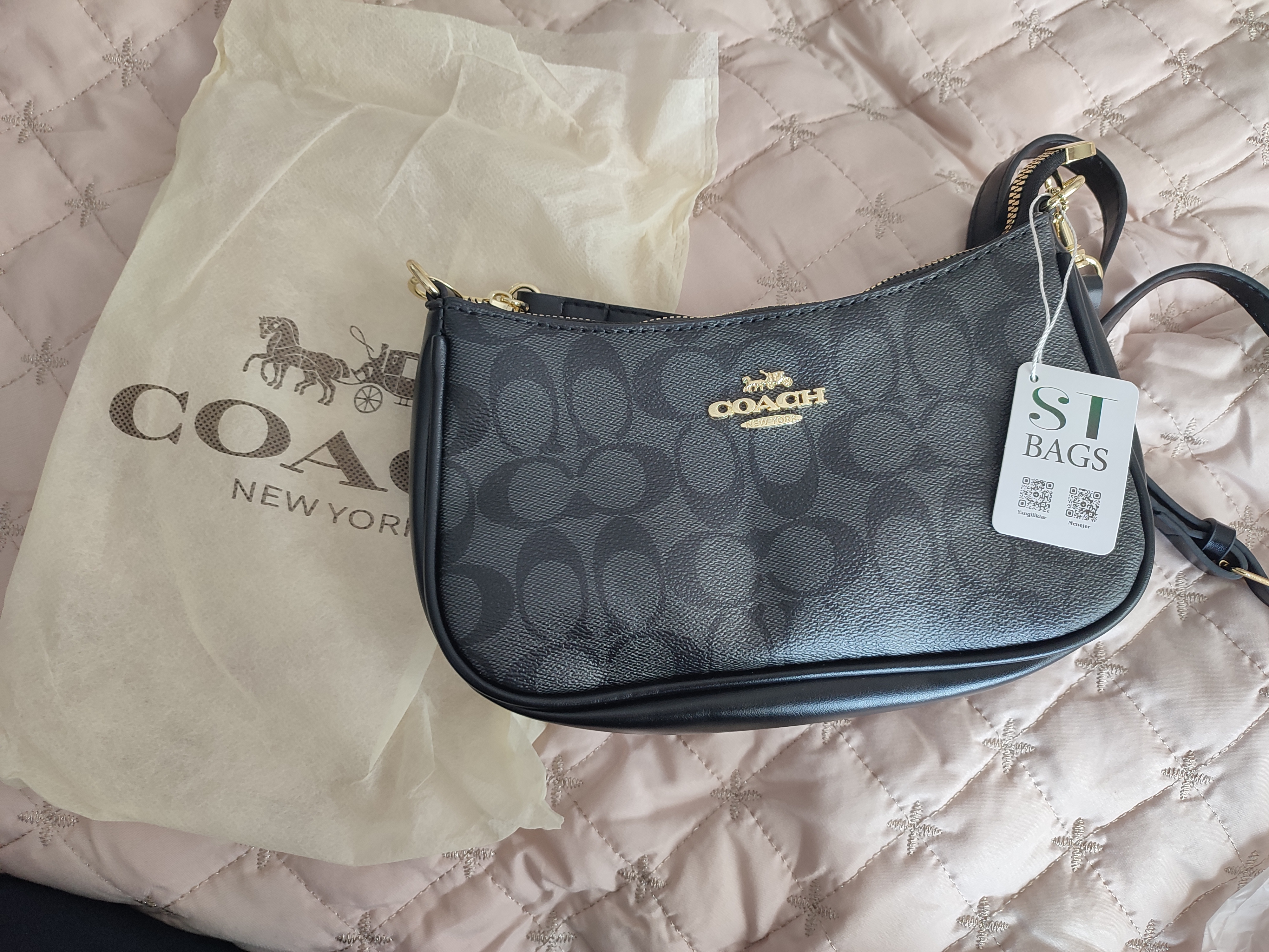 Женская сумка в стиле Coach кросс-боди, удобная сумка через плечо на каждый день
