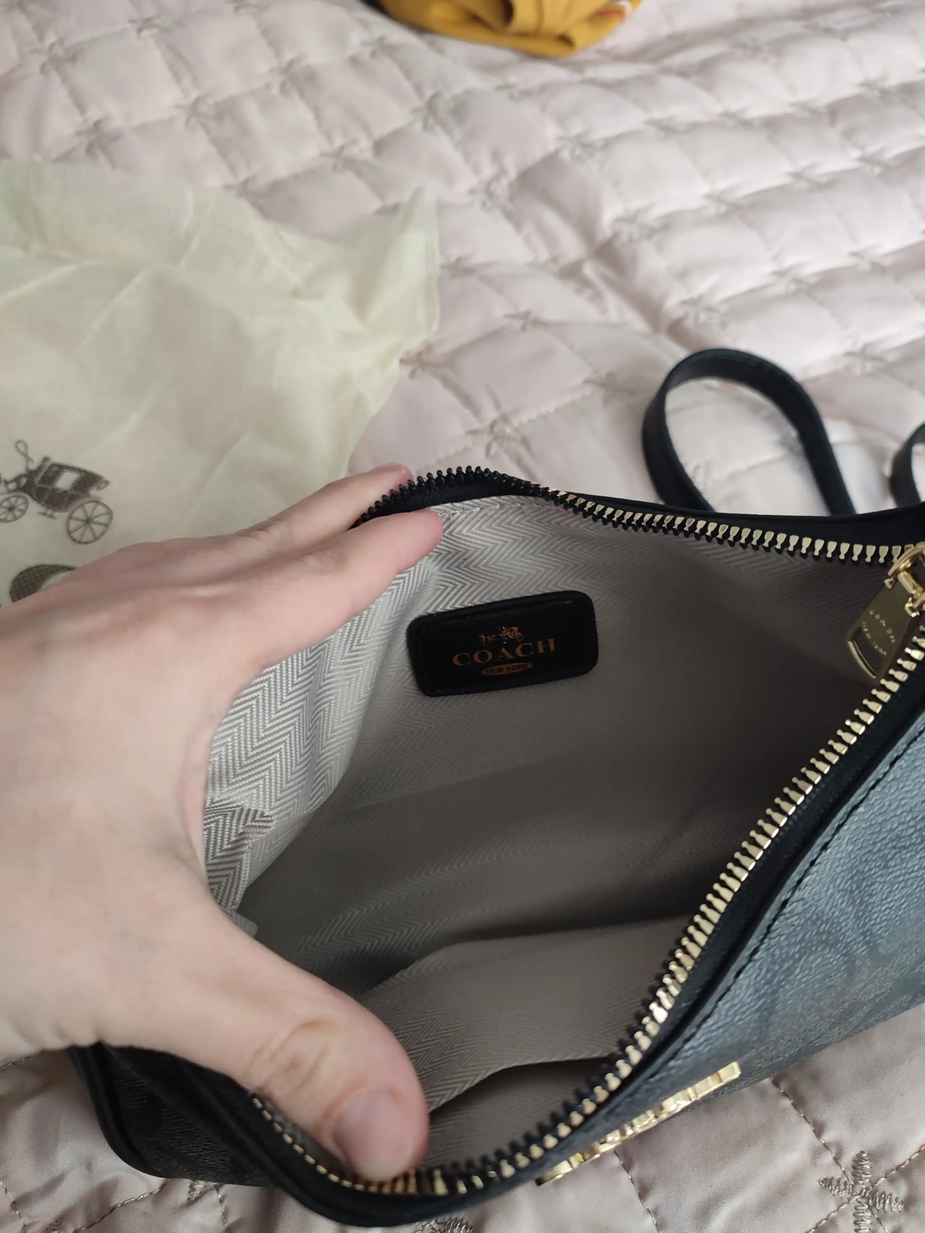 Женская сумка в стиле Coach кросс-боди, удобная сумка через плечо на каждый день