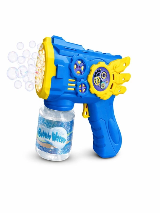Генератор мыльных пузырей, детский, на батарейках BUBBLE GUN