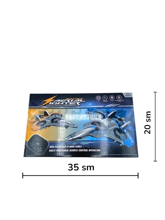 Radio boshqariladigan Fighter dron samolyot, 360° fokus, RGB chiroqli oyinchoq, bolalarga
