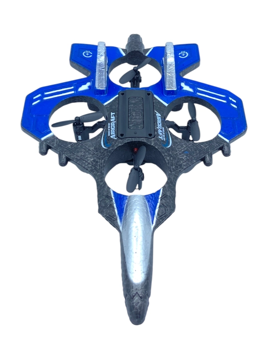 Radio boshqariladigan Fighter dron samolyot, 360° fokus, RGB chiroqli oyinchoq, bolalarga