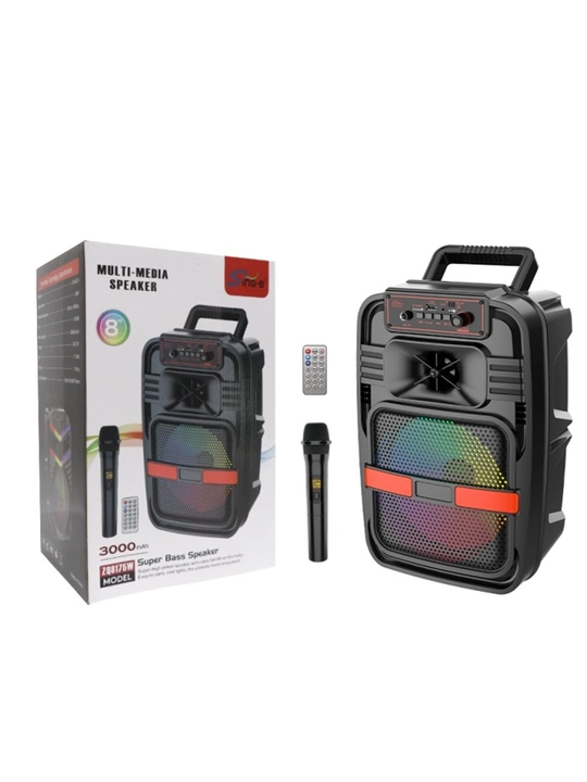 Portativ kolonka ZQS seriya, Bluetooth RGB TWS mikrofon USB TF AUX FM displey va karaoke