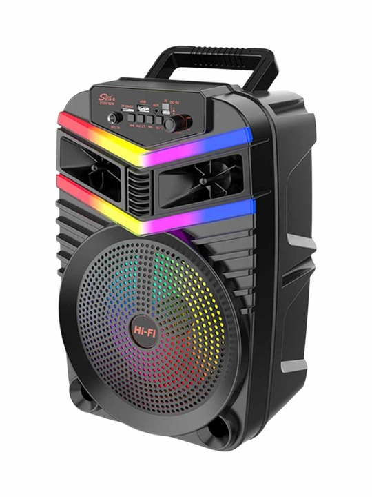 Portativ kolonka ZQS seriya, Bluetooth RGB TWS mikrofon USB TF AUX FM displey va karaoke