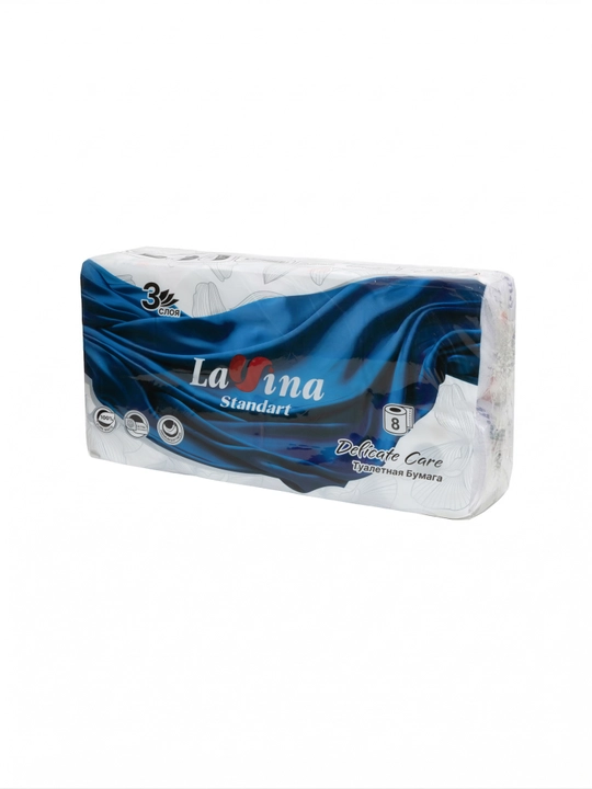 Туалетная бумага Lavina, 3 слоя, 8 рулонов в упаковке