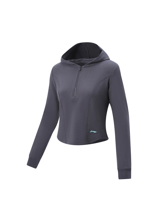 Li-Ning AWDW272 Workout svitshoti  AT DRY, AT PROOF SMART, standart kesim va kapyushonli - 