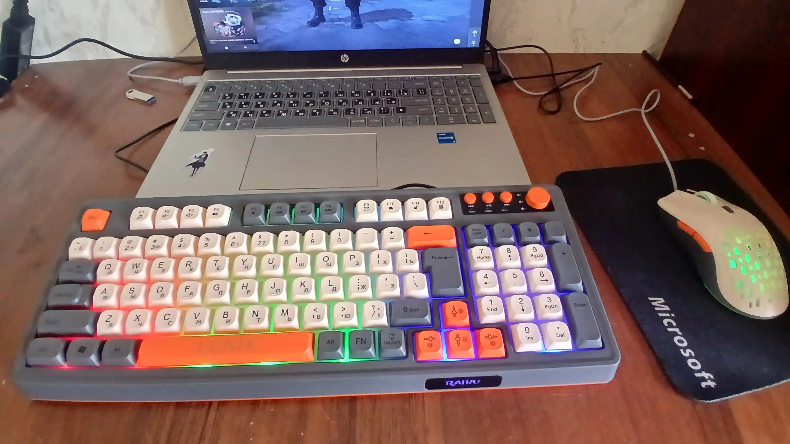 RaikuT98/LUNIX oyin va ofis uchun klaviatura va sichqoncha
