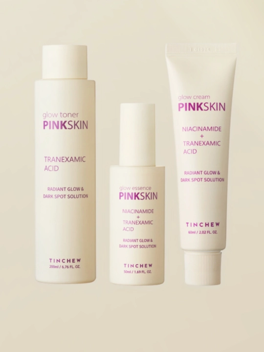 Набор для сияния и выравнивания тона кожи TINCHEW Pink Skin Glow