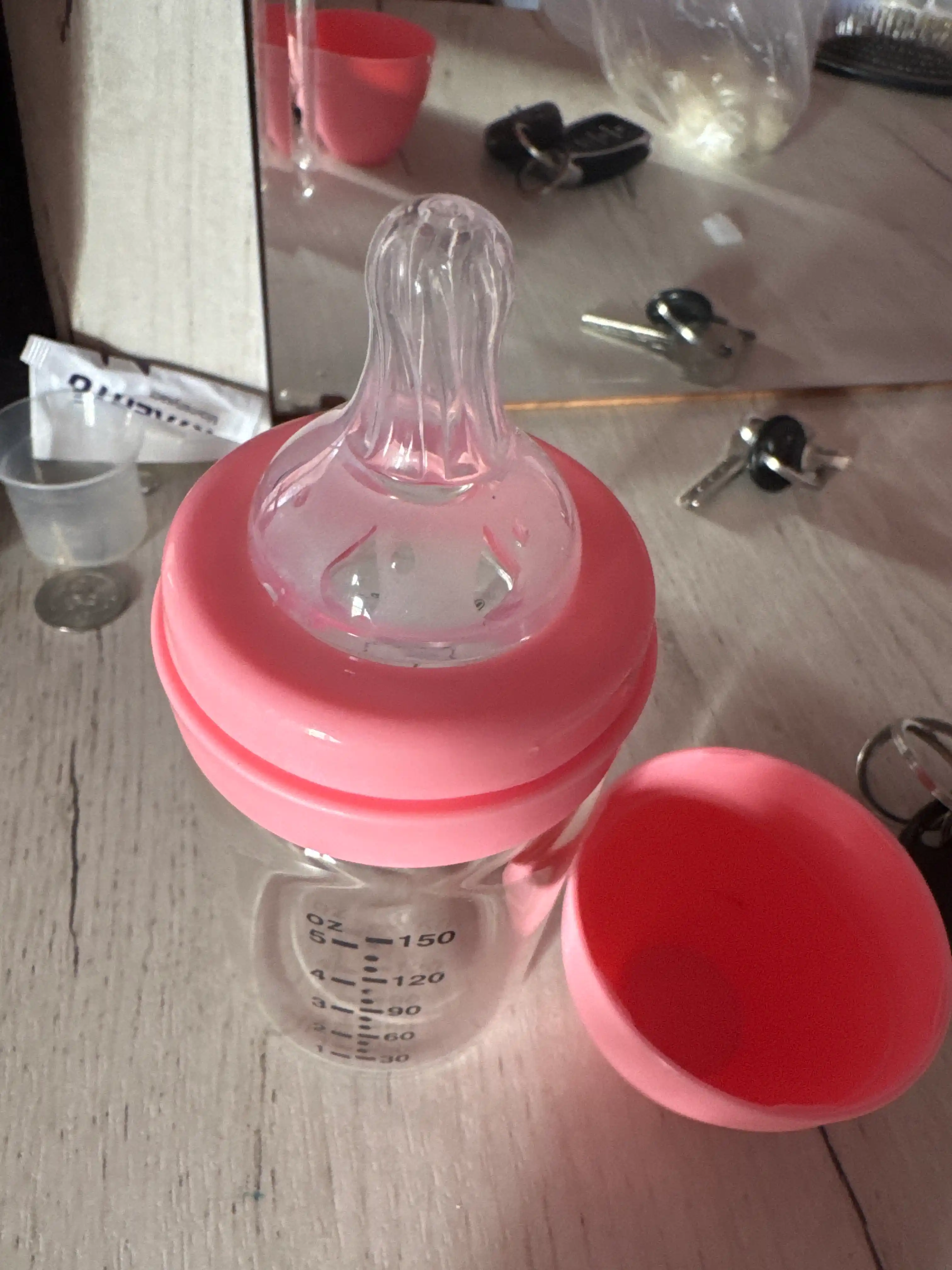 DOUDANDER emizish uchun shisha bolalar shishasi, antiseptik, 120, 150 ml